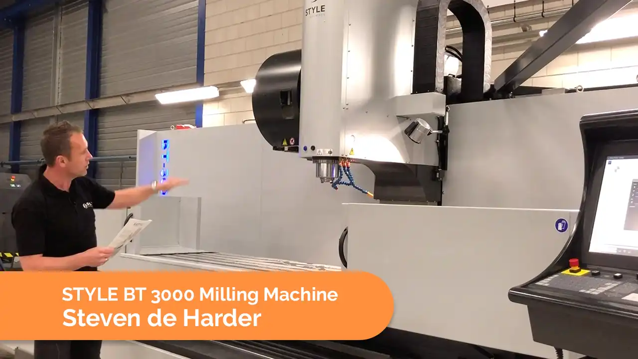 CNC milling machine BT3000 video with Steven de Harder