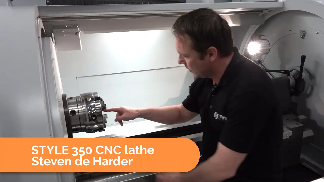 CNC lathe 350 video with Steven de Harder