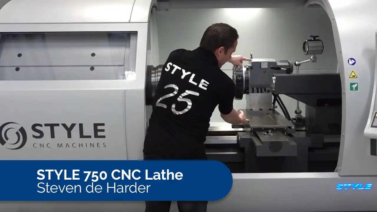 CNC lathe 750 video with Steven de Harder