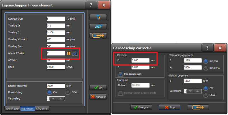 R&D Software - Besturing dialoog